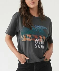 Best Pirce ✨ O'Neill Faded Black Sea Dream Logo Tee - Juniors 🎁 -O'Neill Sales zu109094660 alt 3 tm1664890027