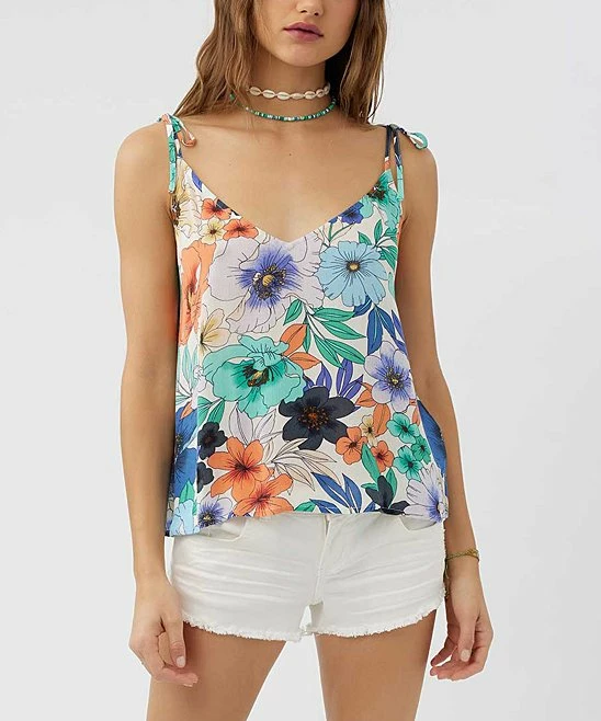 Cheapest ๐ O'Neill Blue Floral Topher V-Neck Tank - Juniors ๐งจ 3 Cheapest ๐ O'Neill Blue Floral Topher V-Neck Tank - Juniors ๐งจ