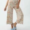 Flash Sale ❤️ O'Neill White Multicolor Floral Plumeria Wide-Leg Pants - Juniors 🧨 -O'Neill Sales zu110742832 alt 4 tm1671207857