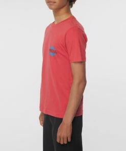 Cheap 🥰 O'Neill Dark Coral Swami Logo Crewneck Tee - Boys 👏 -O'Neill Sales zu111277777 alt 4 tm1671560778
