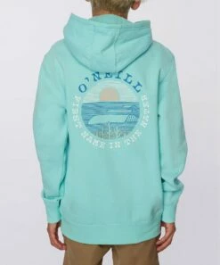Cheap ⌛ O'Neill Turquoise Fifty-Two Scenic Logo Hoodie - Boys 💯 -O'Neill Sales zu111283732 alt 2 tm1671560778