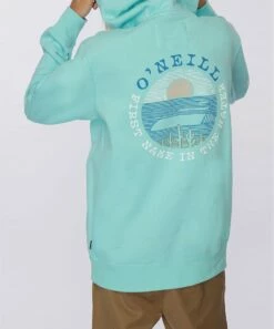 Cheap ⌛ O'Neill Turquoise Fifty-Two Scenic Logo Hoodie - Boys 💯 -O'Neill Sales zu111283732 alt 3 tm1671560778