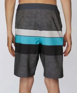 Cheapest 👍 O'Neill Gray & Blue Stripe Hyperfreak Heist Boardshorts - Boys 🎉 -O'Neill Sales zu111283864 alt 1 tm1671560778