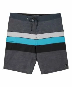 Cheapest 👍 O'Neill Gray & Blue Stripe Hyperfreak Heist Boardshorts - Boys 🎉 -O'Neill Sales zu111283864 alt 3 tm1671560778