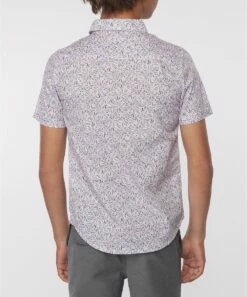 Hot Sale ✔️ O'Neill Pink & Blue Abstract Tame Short-Sleeve Button-Up - Boys 💯 -O'Neill Sales zu111284384 alt 4 tm1671560778