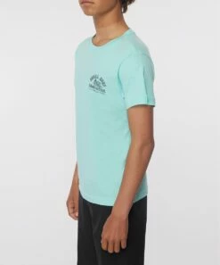 Cheap 🤩 O'Neill Turquoise Dawn Patrol Logo Crewneck Tee - Boys 🧨 -O'Neill Sales zu111284468 alt 2 tm1671560778