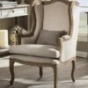 Buy 💯 Baxton Studio Beige Oreille French Provincial Armchair 🛒 -O'Neill Sales zu40027899 main tm1467313252