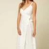 Wholesale 😀 O'Neill White Shanti Sleeveless Wrap Midi 👗 Dress - Juniors 😍 -O'Neill Sales zu97897858 alt 2 tm1627405963