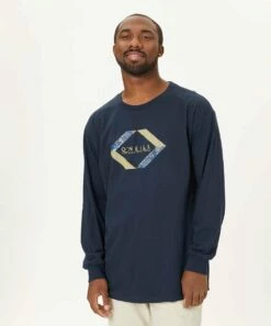 Top 10 🎉 O'Neill Navy & Blue Brakers 'O'Neill' Long-Sleeve Tee - Men ❤️
